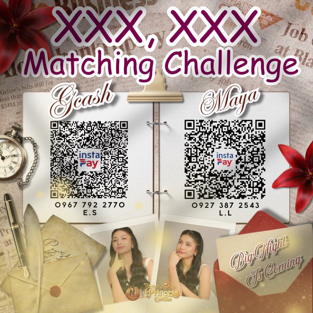 𝐌𝐘𝐒𝐓𝐄𝐑𝐘 𝐌𝐀𝐓𝐂𝐇𝐈𝐍𝐆 𝐂𝐇𝐀𝐋𝐋𝐄𝐍𝐆𝐄

Princess has officially secured her place in the Ultimate 8, a milestone that reflects her hard work and the unwavering support of this community. However, our objective remains clear: securing the Big Winner title. To achieve