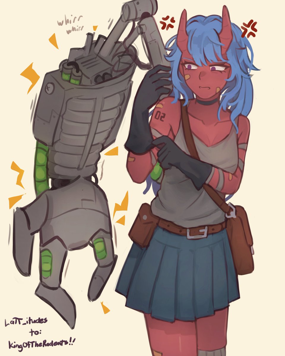 Finally finished my art trade w/ one of my dearest oomfs <a href="/RatKing478960/">KingOfTheRodents</a> <333 She was really fun to draw!