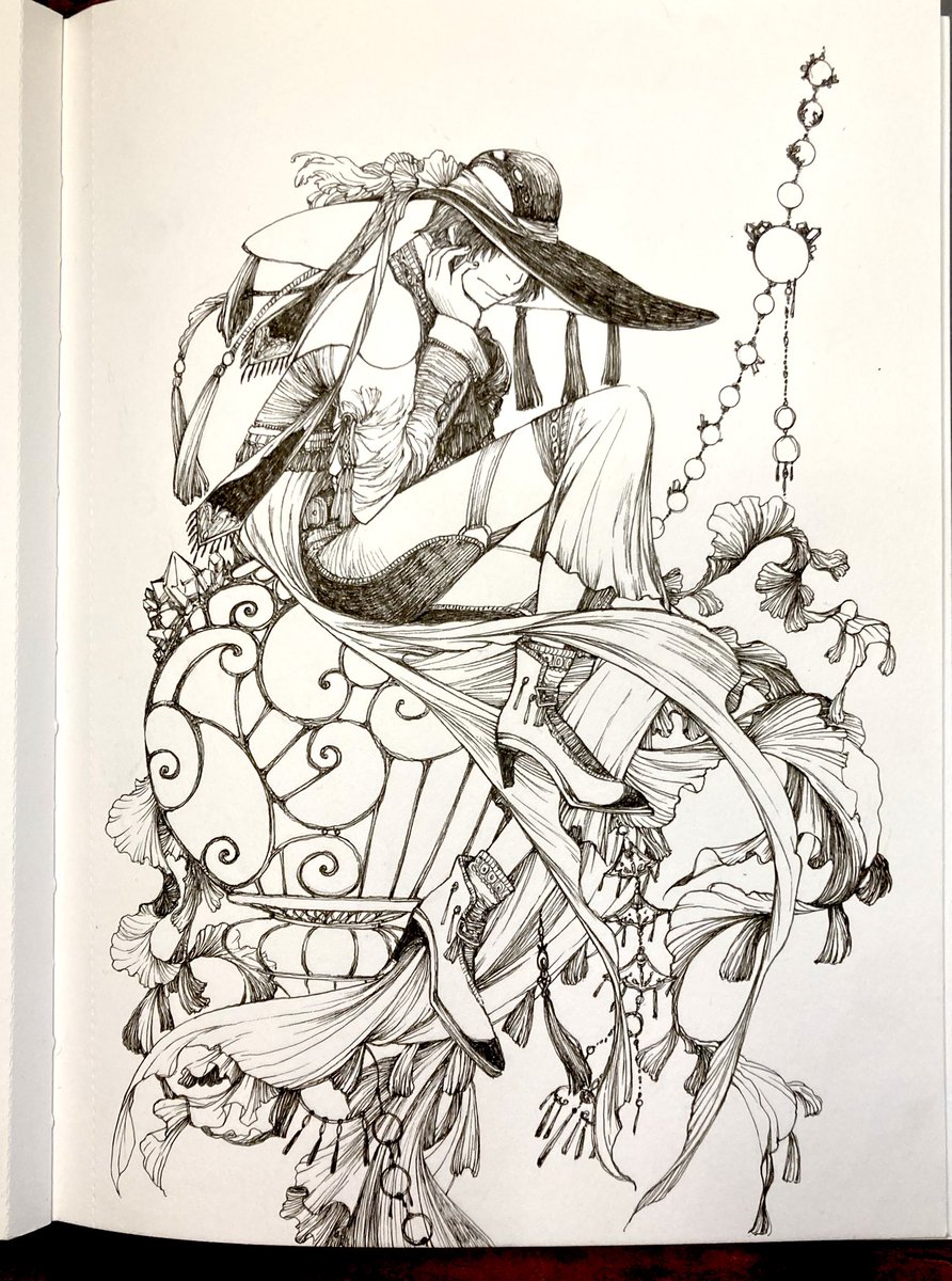 #ペン画イラスト 
#illustration 
#PIGMA