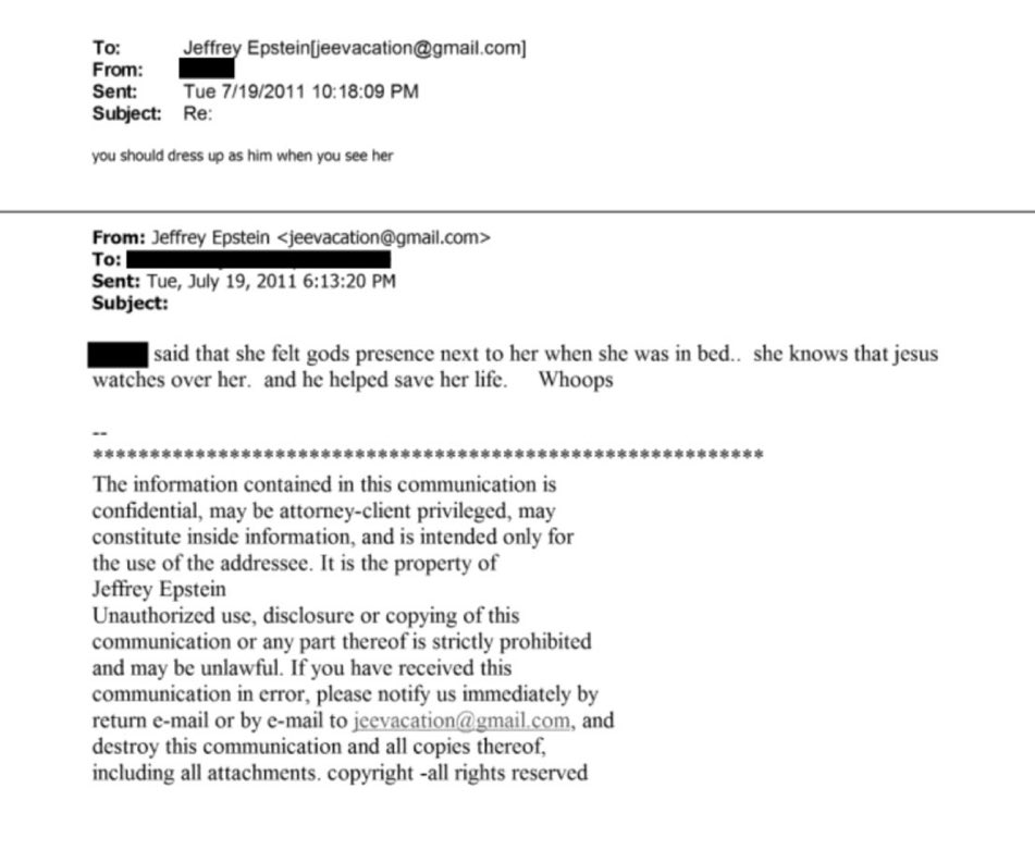 The worst Epstein document I’ve seen so far

Normal human beings are not capable of understanding the level of evil we are dealing with