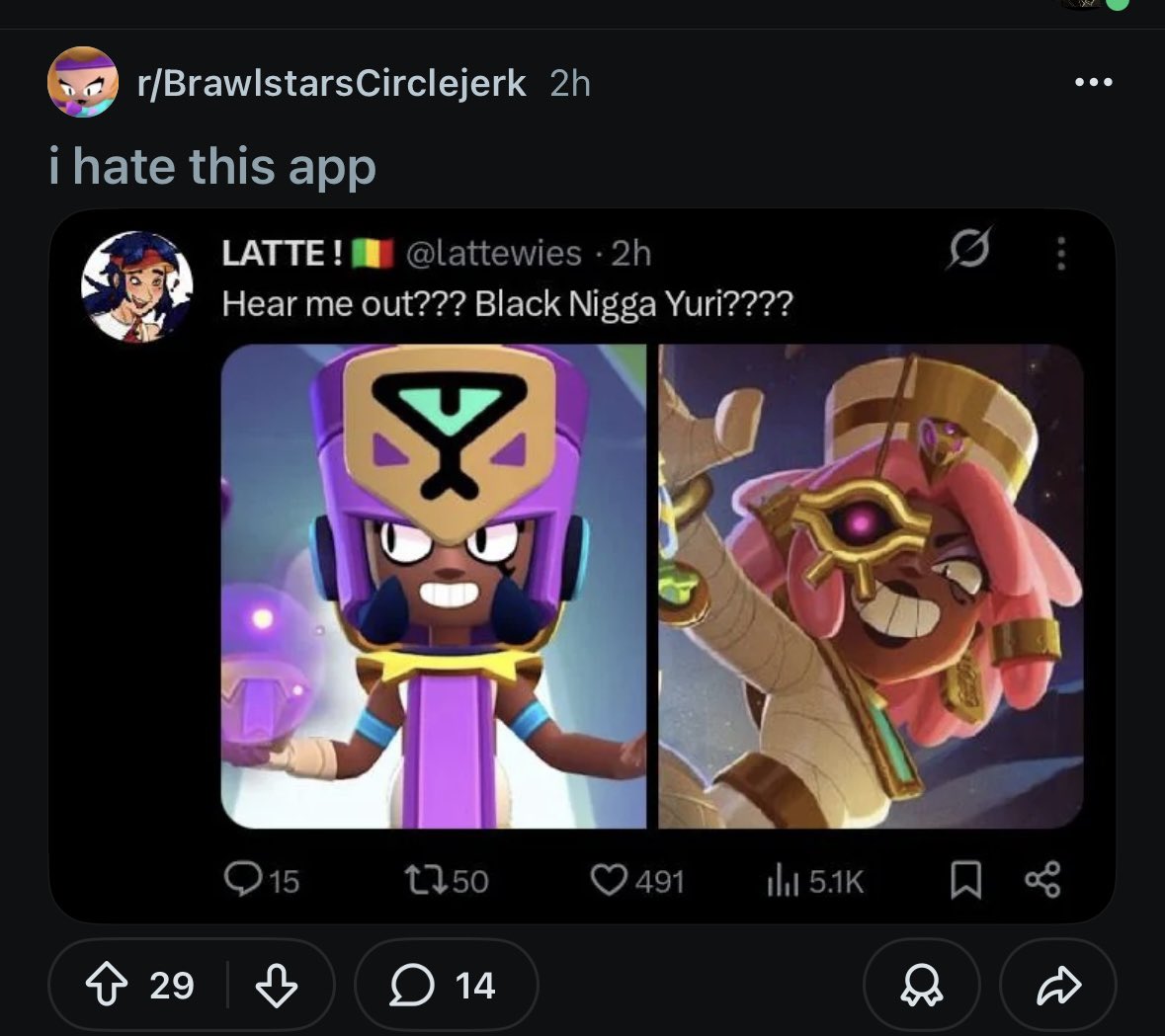 there are people in this subreddit simping and making inappropriate jokes about janet and other minors on the regular, but apparently saying the n word is where people draw the line. very clear who’s parents only had them for tax benefits.