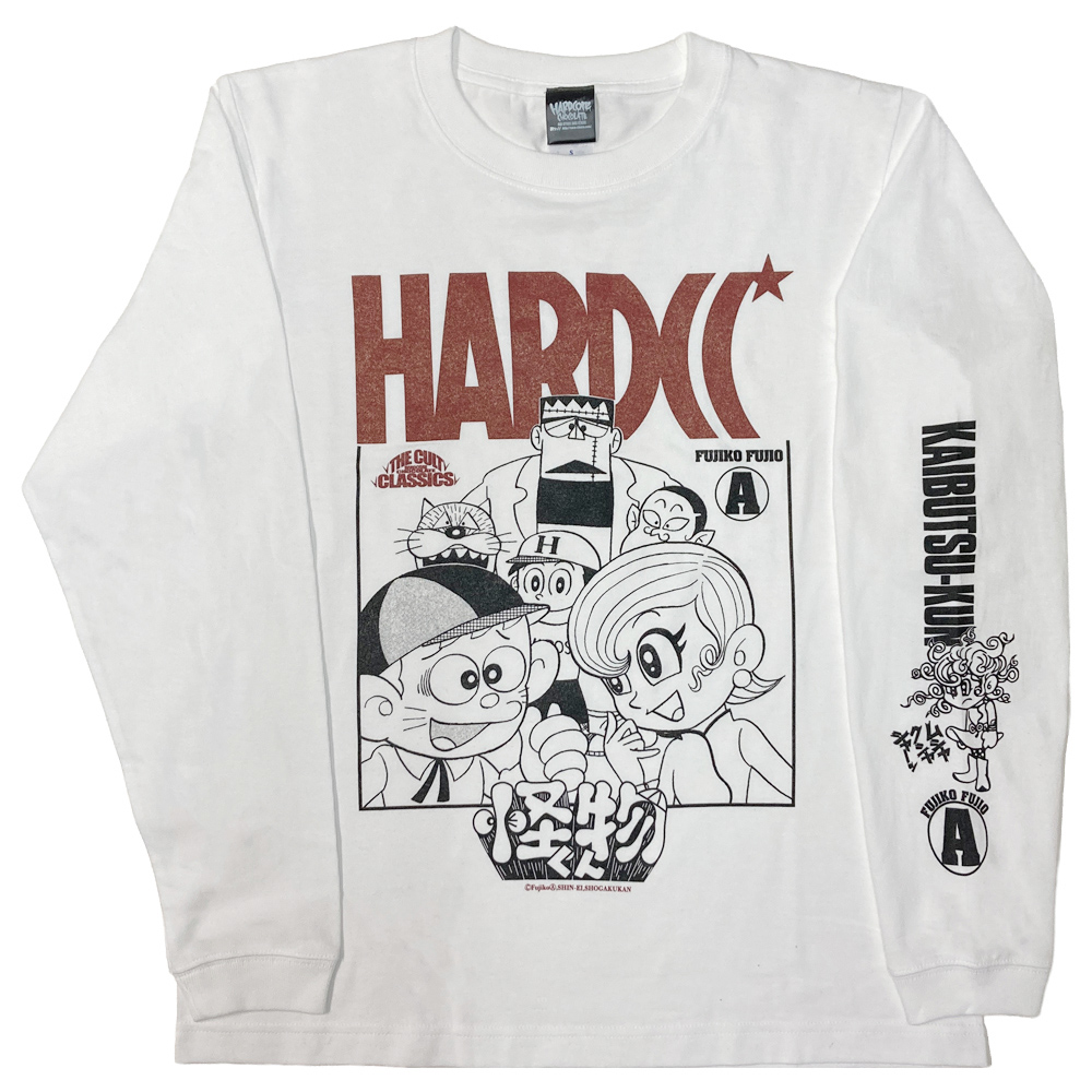 HARDCC's tweet photo. 【2月22日(日)】
🎉本日発売🎉

人間界へやってきた怪物ランドの王子、怪物くん。
ハードコアチョコレート×藤子不二雄(A)で再び実現したコラボは、作品のツーカイさを最大限に活かしたデザインに。

3匹のお供と、さまざまな怪物たちも登場するTシャツは2種類、そして怪子ちゃんがキュートで印象的なロングスリーブ。
ユカイな怪物くんの世界観に浸れるデザインとなっている！
ファンなら全てコンプリートしたい最高のコラボレーションを是非！

怪物くん×ハードコアチョコレート
https://t.co/yImOqs34kK