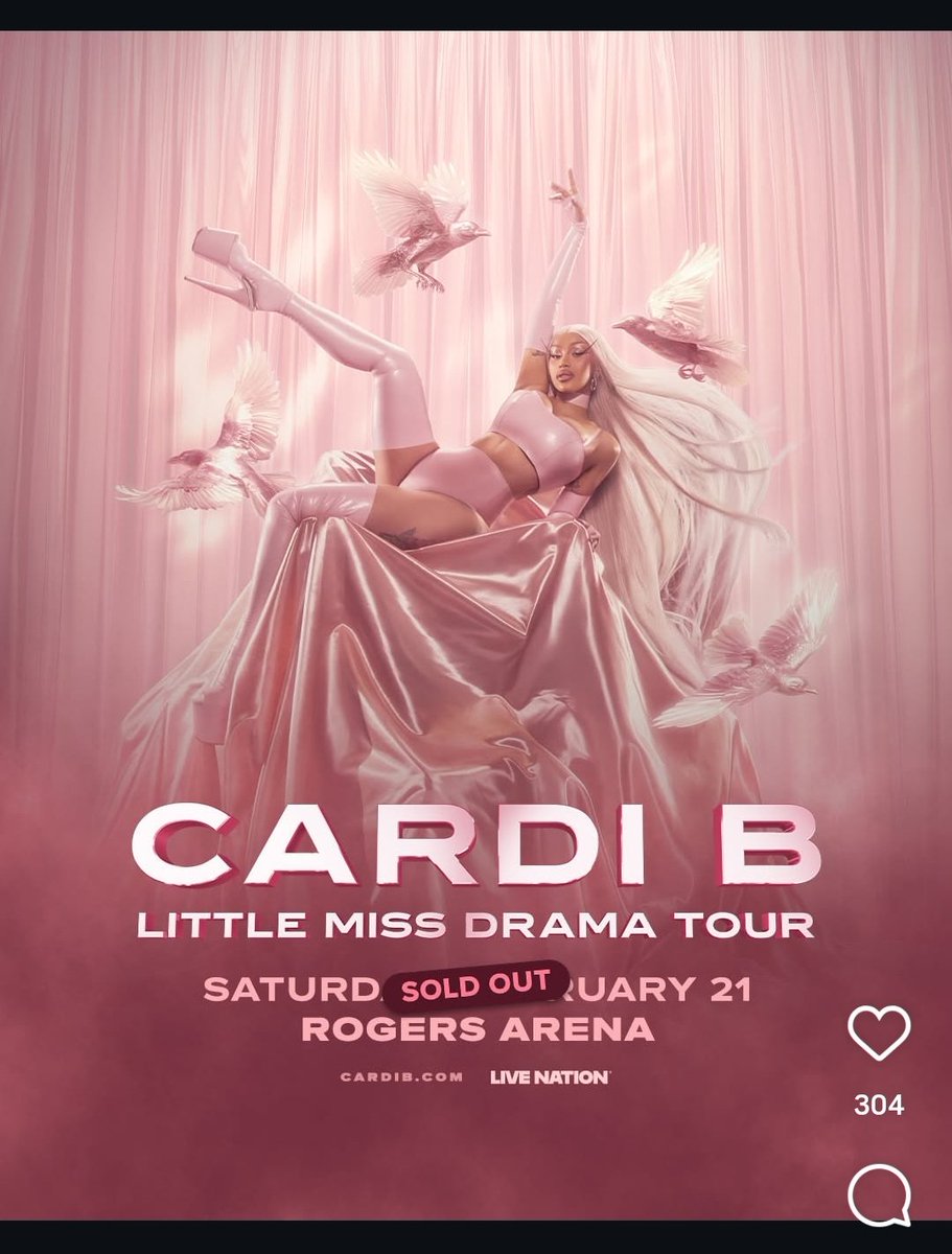 Cardi B just sold out Rogers Arena tonight! That makes it six SOLD OUT shows in a row for her Little Miss Drama Tour so far.

DOUBTERS cleared once again by the Brim Reaper.. 🔥🔥