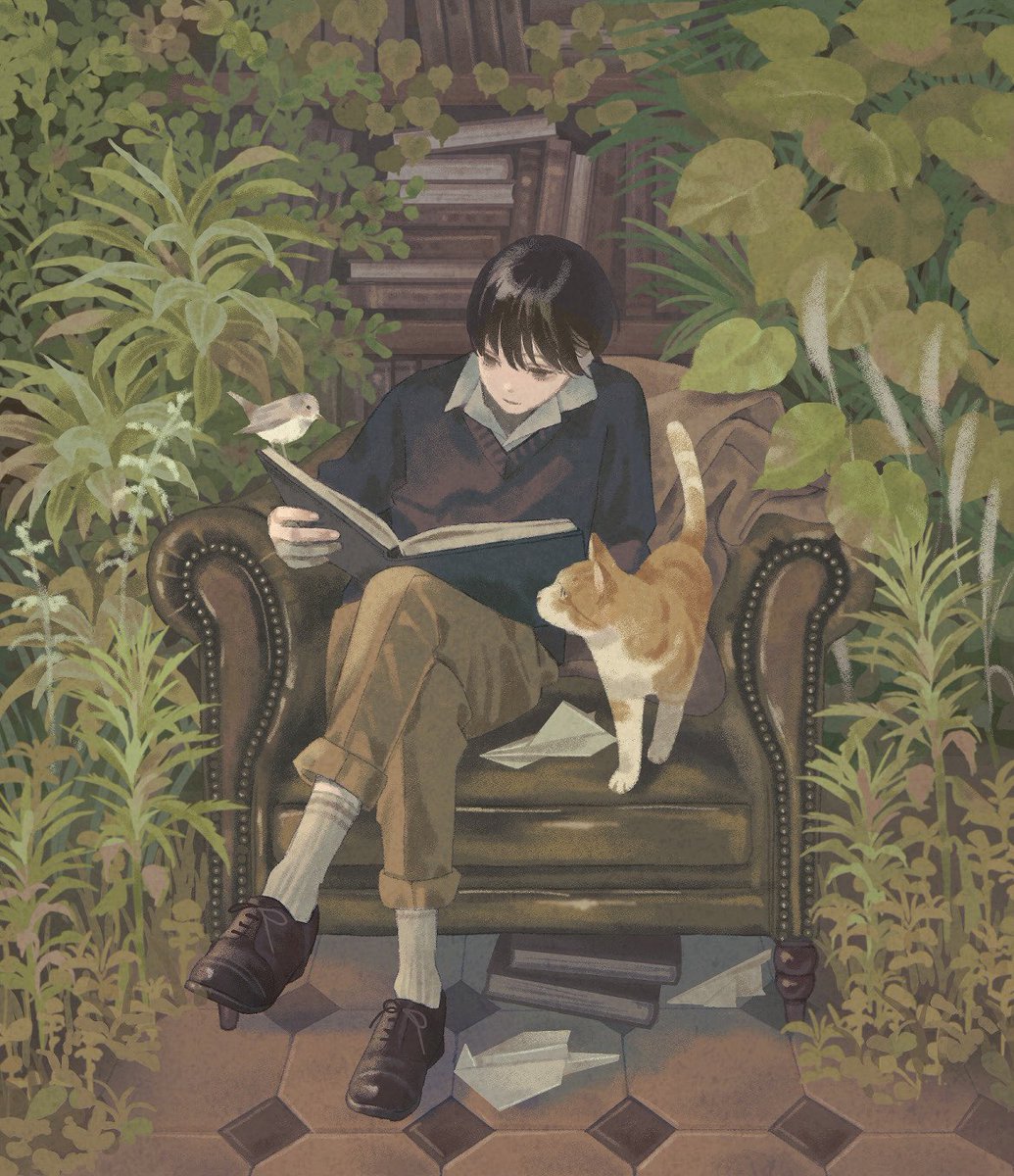 kogaayumi21's tweet photo. 猫と少年 https://t.co/r9IVZy0lcR