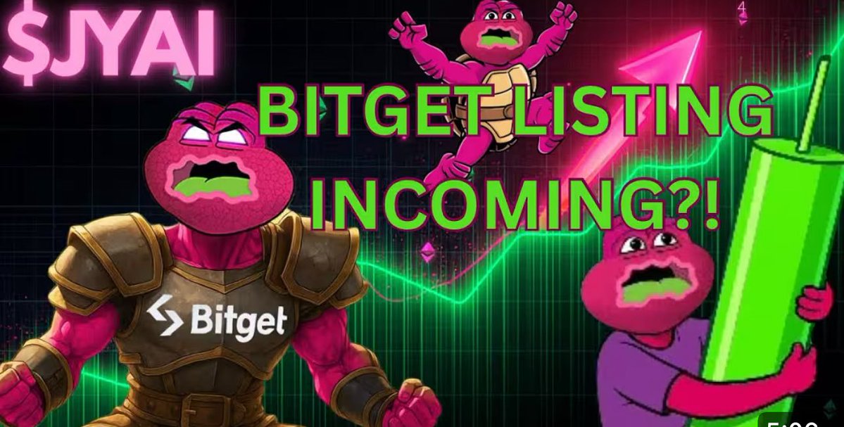 Main Account <a href="/JYAI_JERRY/">JYAI</a> 💥
Video By <a href="/crypto_zacho/">Z</a> 🫡

$JYAI Bitget Listing Soon? Jeets Will Regret Fading A Proven Matt Furie ... youtu.be/ttua_h-y6Bk?si… via <a href="/YouTube/">YouTube</a>