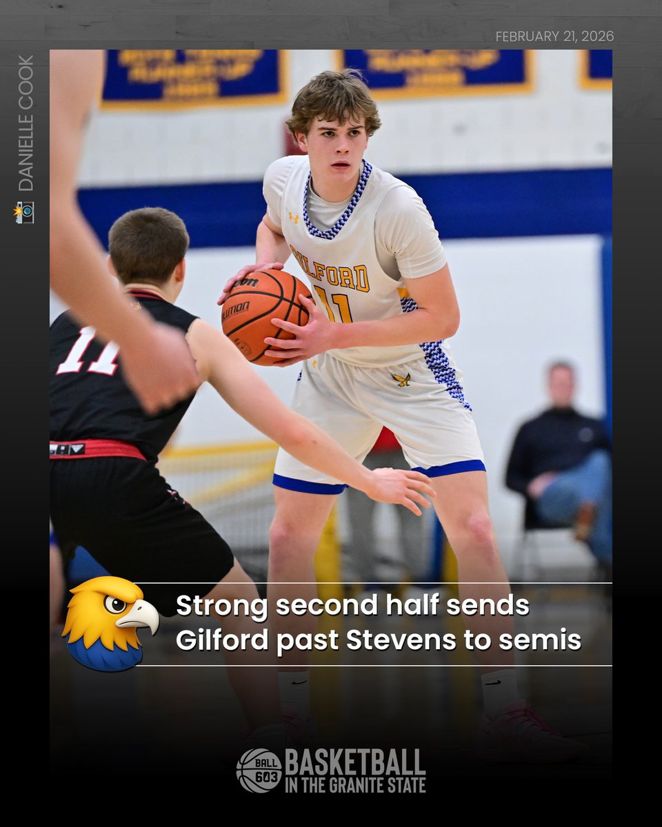🏀 Gilford 48, Stevens 35 🏀

GILFORD: Hawkins-14, Uicker-10, Sleeper-10
STEVENS: McGuire-12

READ MORE &amp; check out the full photo gallery by Danielle Cook...

🔗 ball603.com/article/strong…