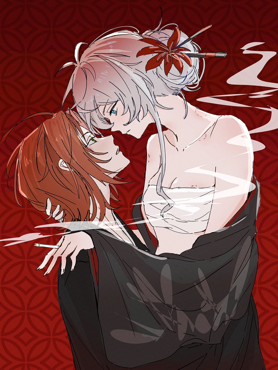 「タバコより、私のほうがいいでしょ？」
※レオいず♀
※極道夫婦パロ