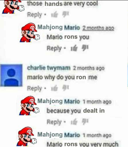 always gotta post the mahjong version when i see this