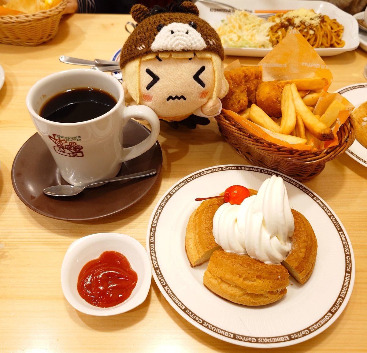 お久しぶりのコメダ☕✧

 #シャロちゃんの飯テロ