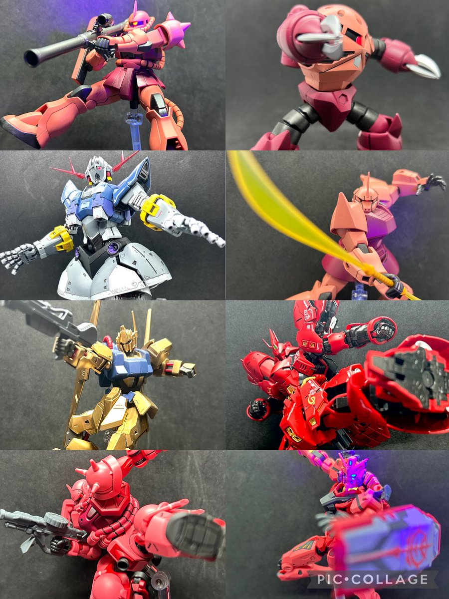 専用機集まれ シャア専用機✨ (気付けばめっちゃいるな…('ω' ;))