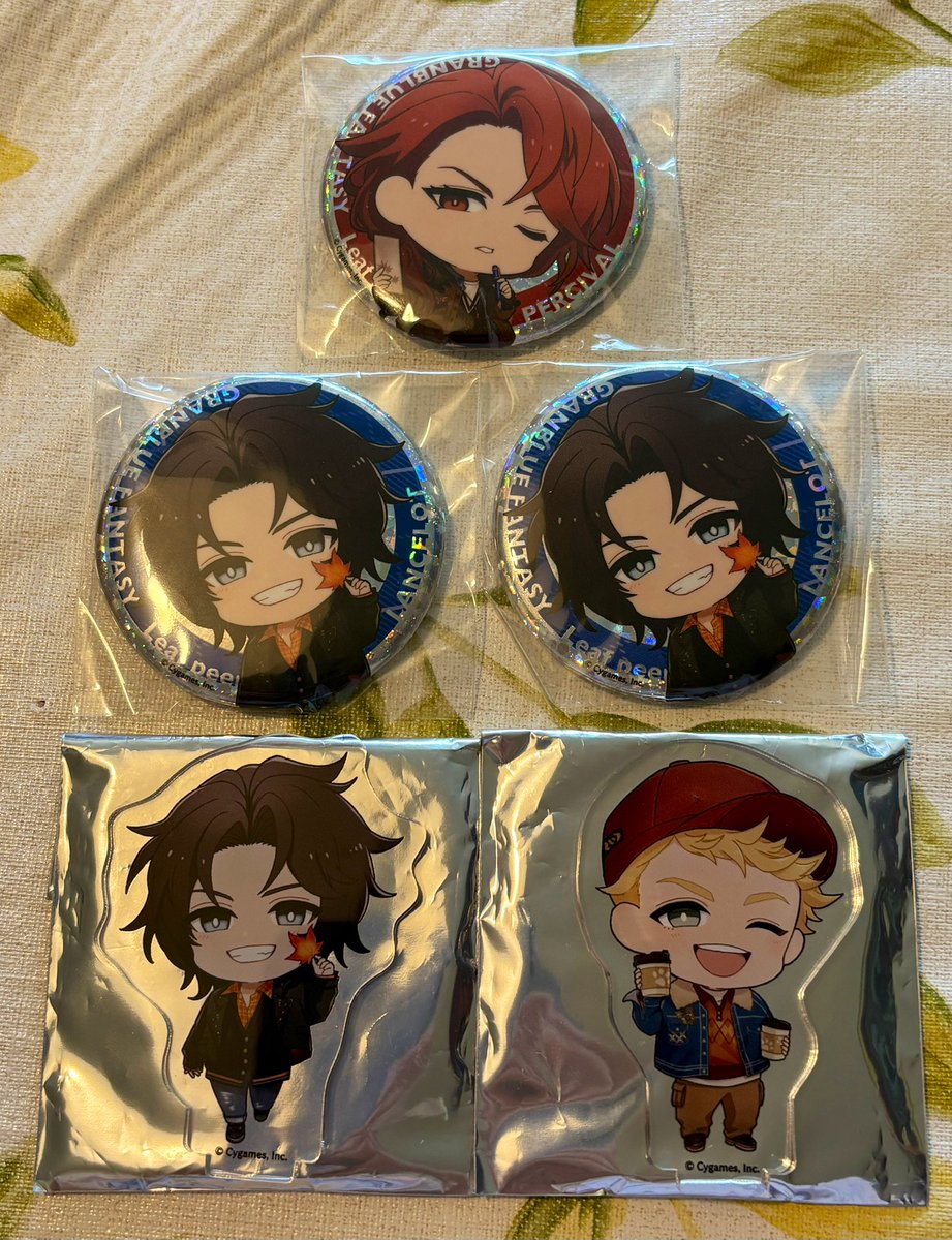 グラブル　ノア　缶バッジ　アクスタ 交換】グラブル ハンズ ANICLOSET アニクローゼット Leaf peeping SD缶