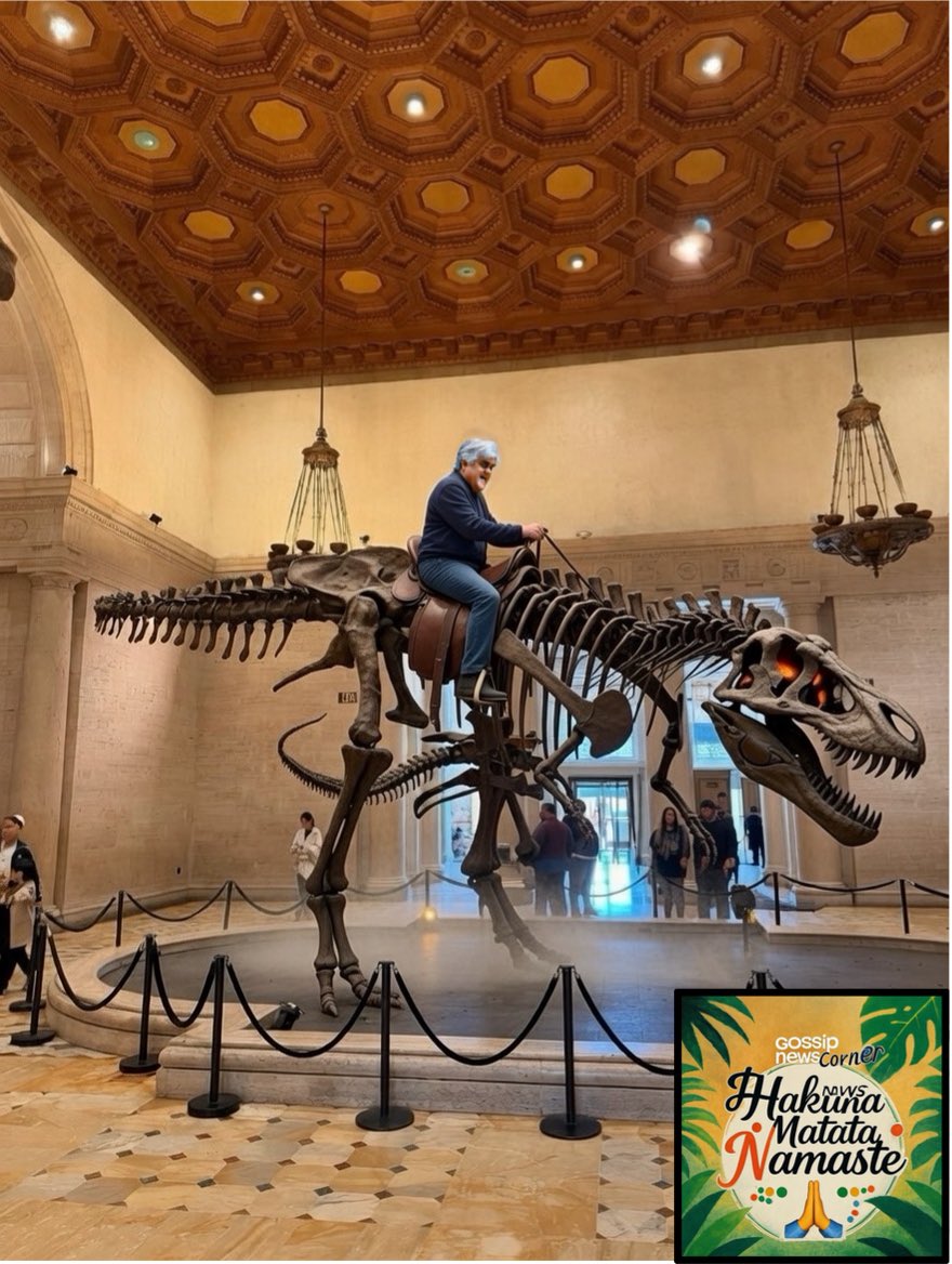 Report Confirms J. Leno brought his own leather saddle, rode every Dino and taxedermined animal in meausim