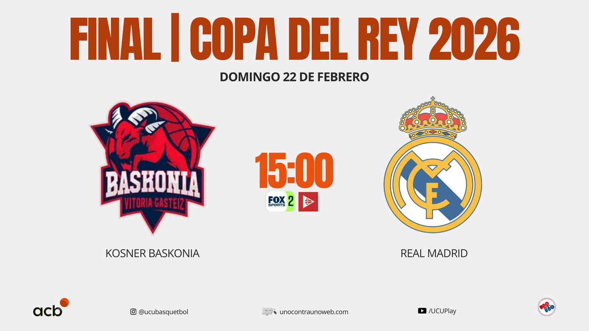 Real Madrid vs. Baskonia, la Final de la Copa del Rey 2026

En dos Semifinales para el infarto, el Real Madrid y el Baskonia consiguieron la clasificación a la definición del torneo de mitad de temporada de la Liga Endesa.

unocontraunoweb.com/2026/02/21/rea…