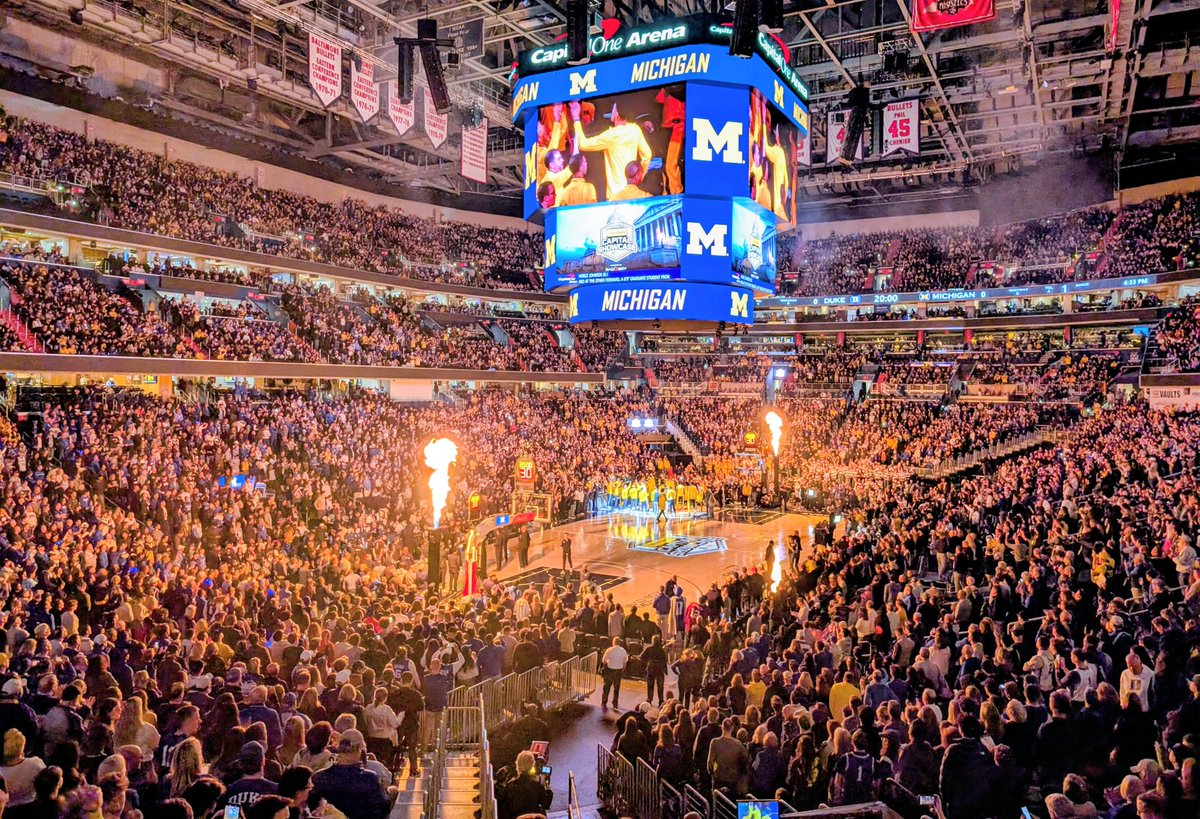 Michigan vs. Duke
No. 1 vs. No. 3
A packed house in Washington DC 

let's get it
