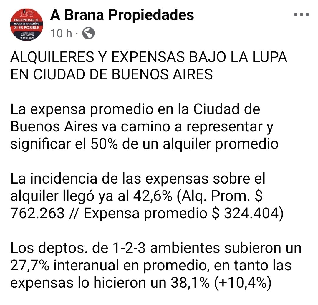 Expensas cada vez mas cara y menos inquilinos,y propietarios pueden pagarla en esto Hay que hacer limpieza <a href="/fedesturze/">Fede Sturzenegger</a> <a href="/JMilei/">Javier Milei</a> Si quieren que el mercado del alquiler salga a flote Desalojo expres y expensas es Primordial limpiar eso...asi van a comprar para poner en alquiler.