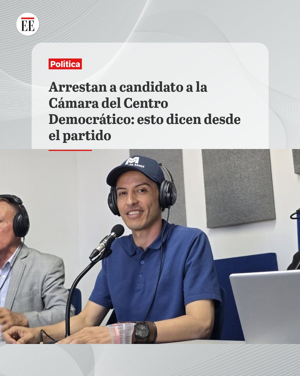 #EE | Candidato a la Cámara del Centro Democrático fue arrestado en Santander: estos son los motivos. Pasará tres días bajo custodia.
ok.me/4UZO1👇🔗
