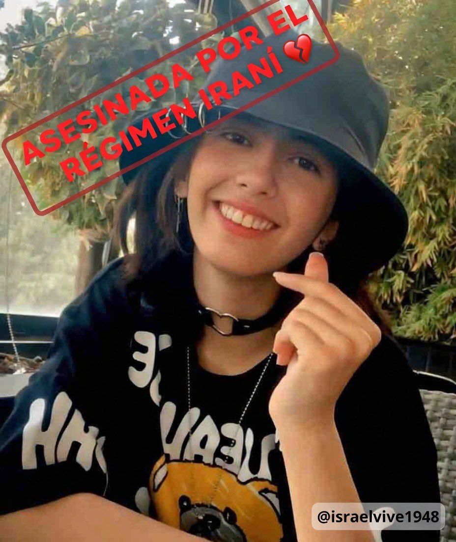 Tania Abbasi, una estudiante de 21 años de Teherán, recibió disparos a quemarropa por parte del régimen islámico y murió en los brazos de su madre.
RT <a href="/NoaMagid/">נועה מגיד | Noa magid</a>