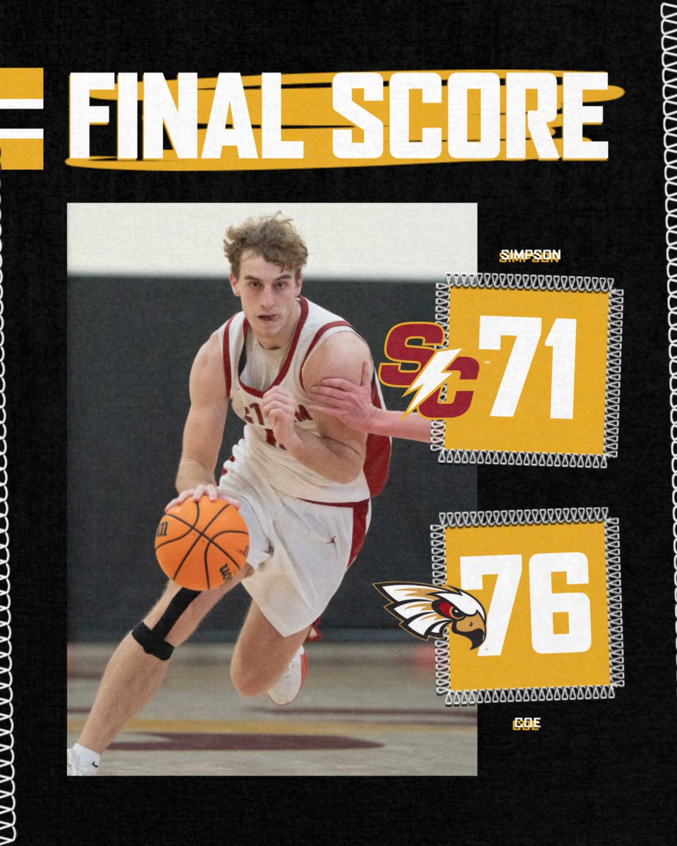 Simpson Men's Basketball tweet media