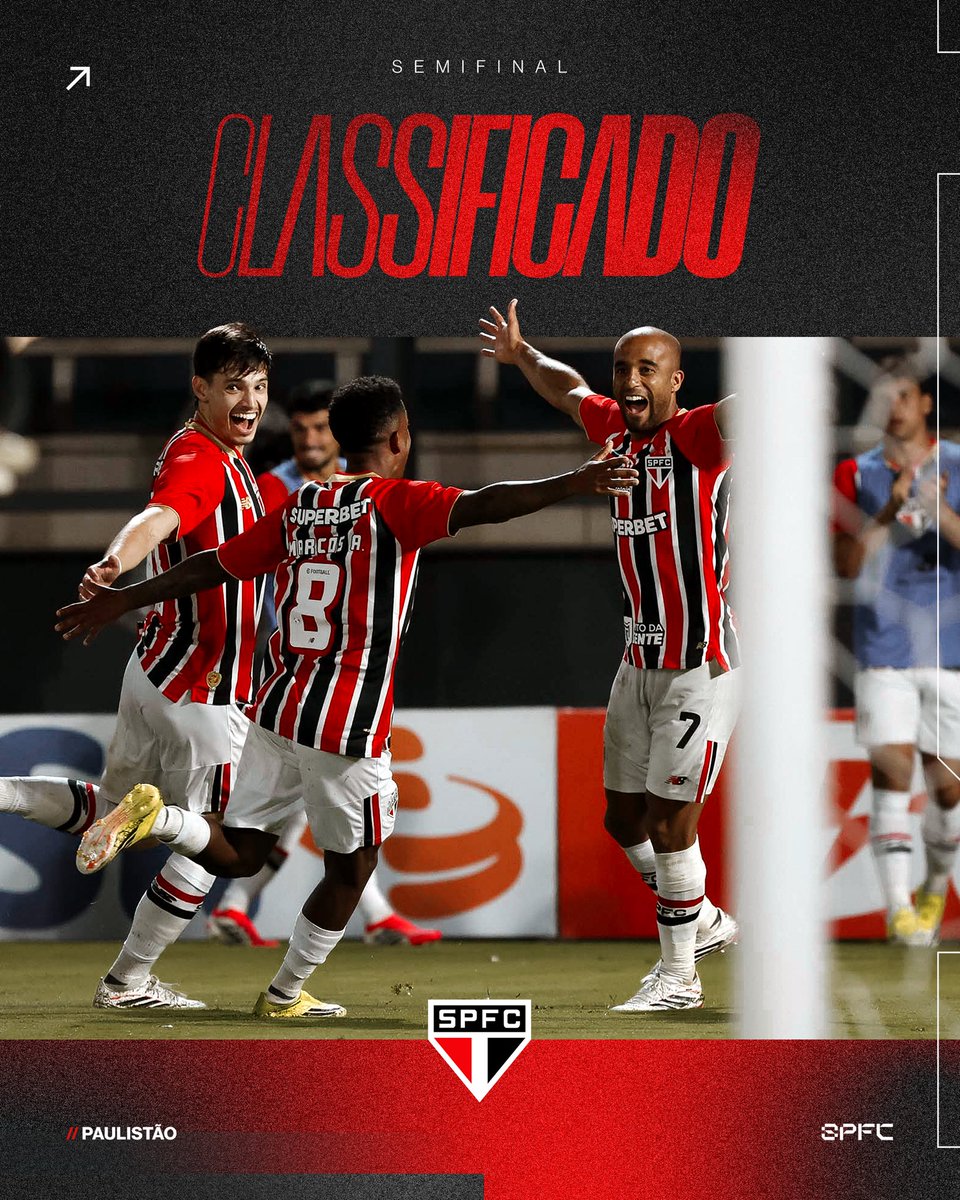 🔛 ESTAMOS NAS SEMIS DO PAULISTÃO!

#VamosSãoPaulo 🇾🇪