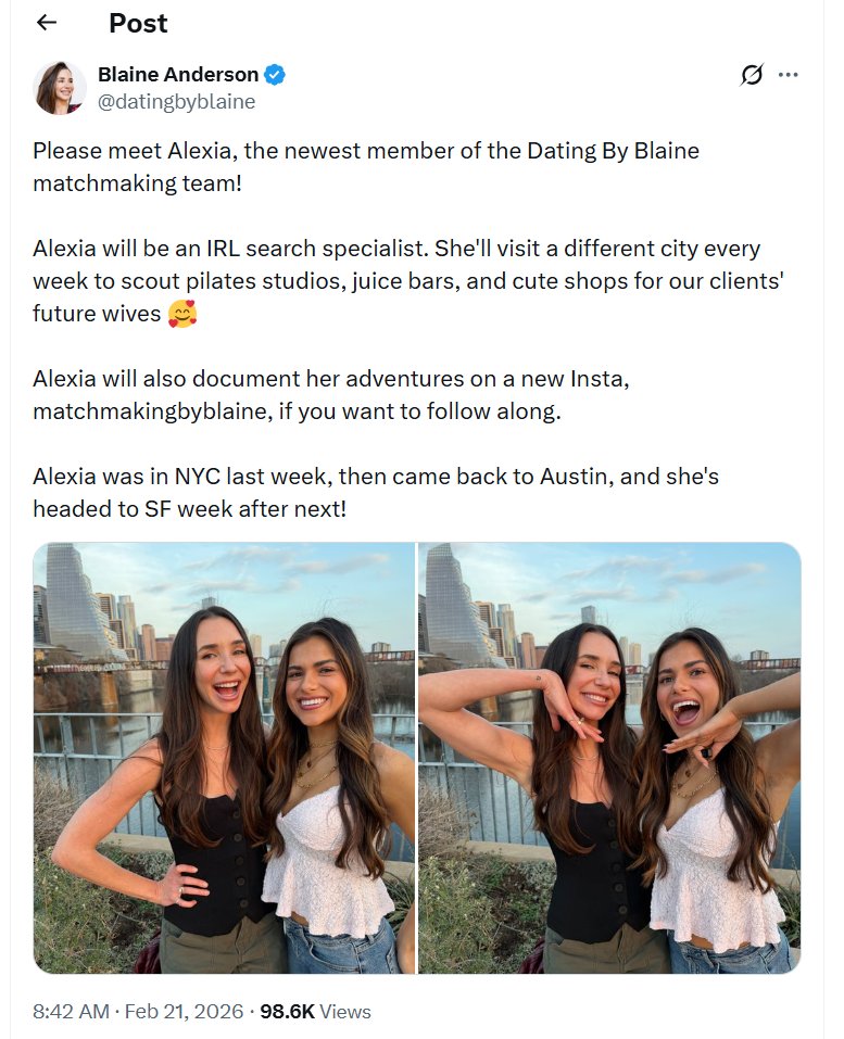 What Blaine Anderson &amp; other matchmakers are doing is highly unethical and should be investigated by the <a href="/FCC/">FCC</a> <a href="/BrendanCarrFCC/">Brendan Carr</a> 

Blaine charges $15K+ for matchmaking services: setting up rich men with women who they cannot attract IRL or on apps. These women do NOT pay and hence