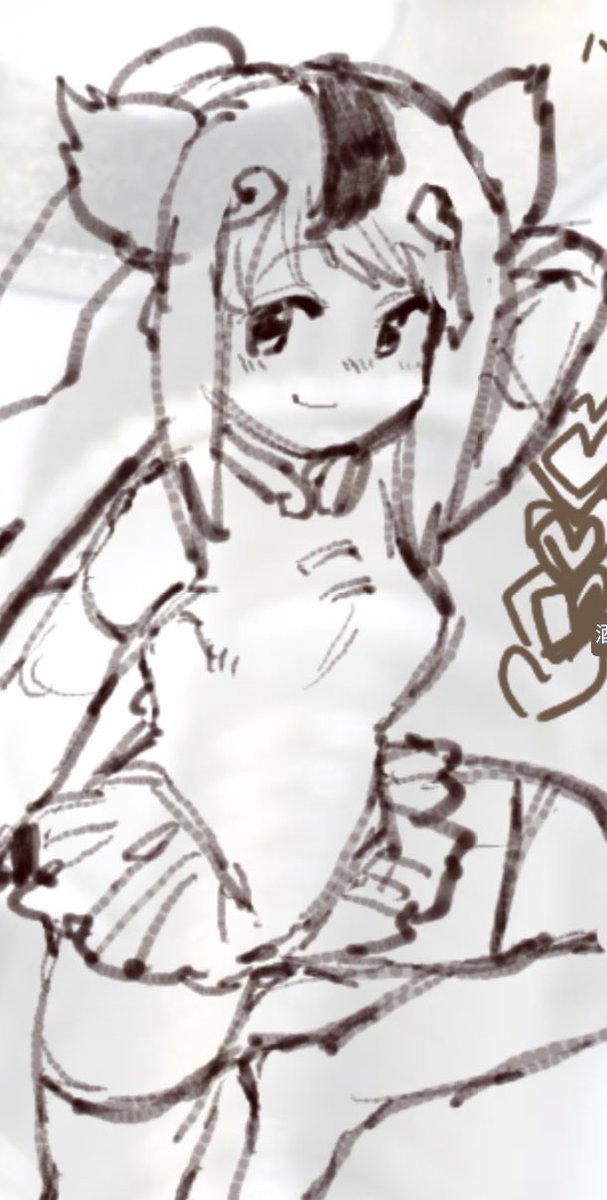 最近筆圧ありのペンでざっと描くのが楽しい 