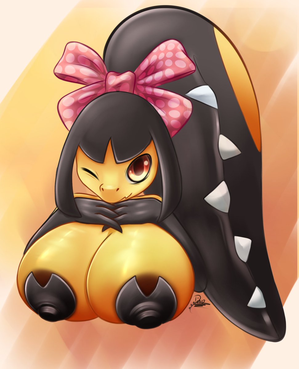 Essa mawile tá meio peculiar...

Brincadeiras a parte essa pelúcia ficou muito fofa, amei o detalhe do lacinho nela 💛🖤
#Pokemon #mawile #nsfw