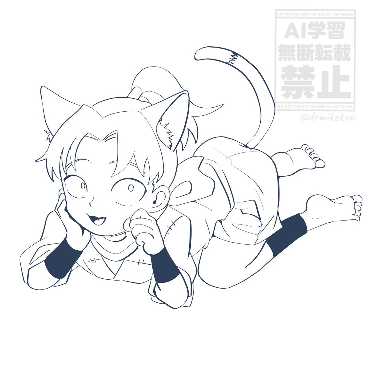 去年のお妄絵描きがあったわ💖🐈‍⬛🐈