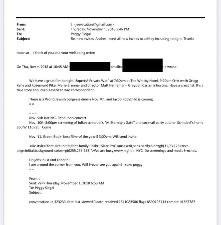 🇺🇸📑🇮🇱 Imagínense si dijera que Jeffery Epstein fue al Congreso Judío Mundial con los Rothschild sin este correo electrónico como prueba. 

Me llamarían un teórico de la conspiración antisemita.