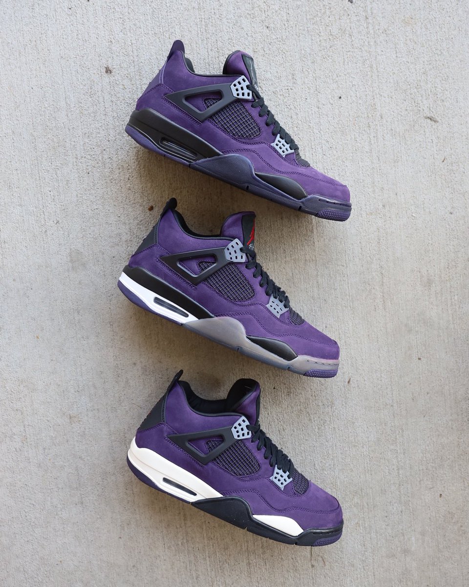 insanesneaker's tweet photo. Travis Scott x Air Jordan 4 F&amp;F Variations 🟤🟣 https://t.co/suxM1vza2r