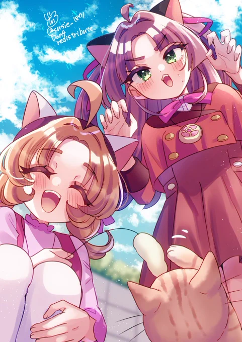 迷子の猫探しのひとコマ #猫の日 #たんプリ #precure