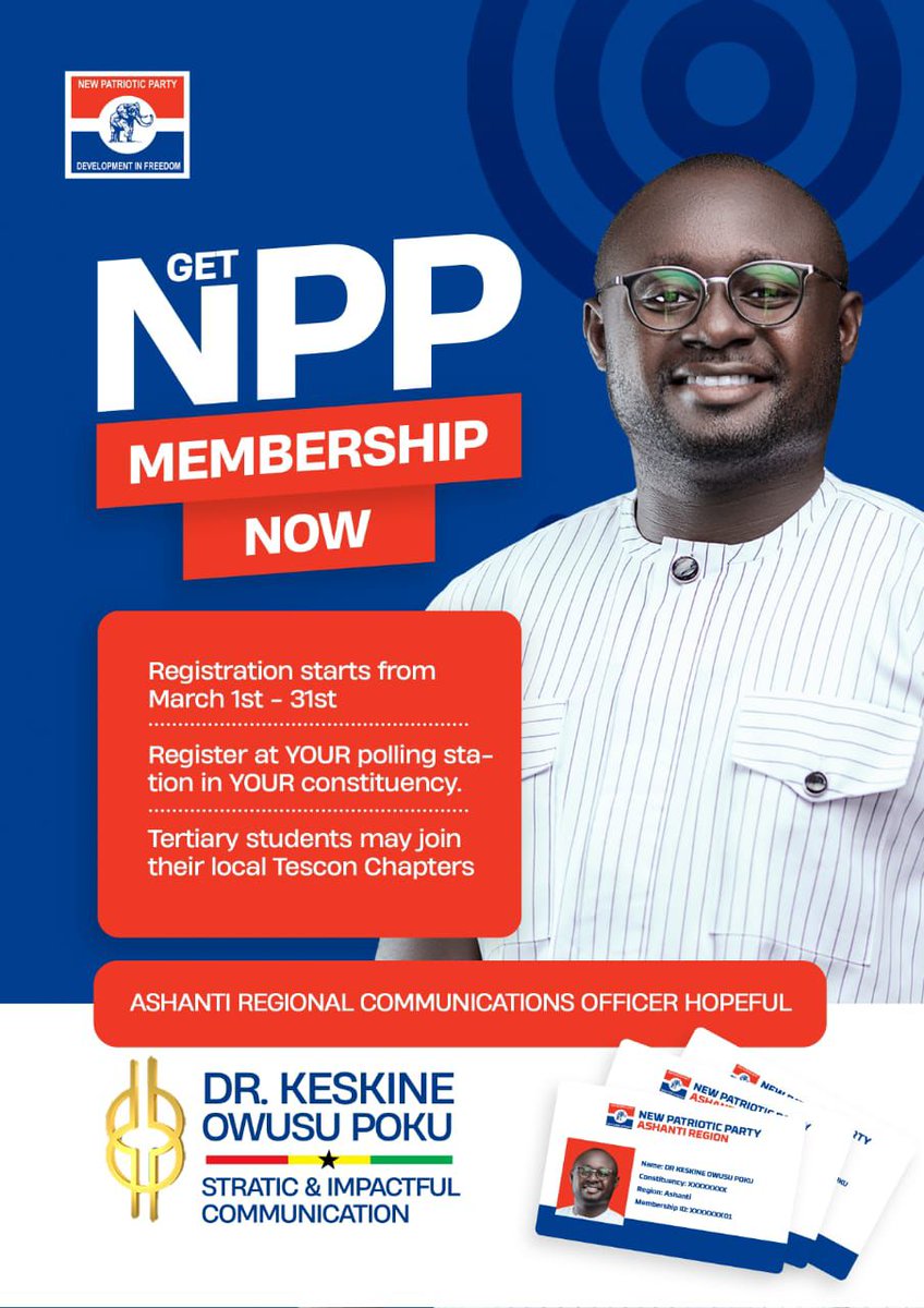 NPP membership drive begins soon.