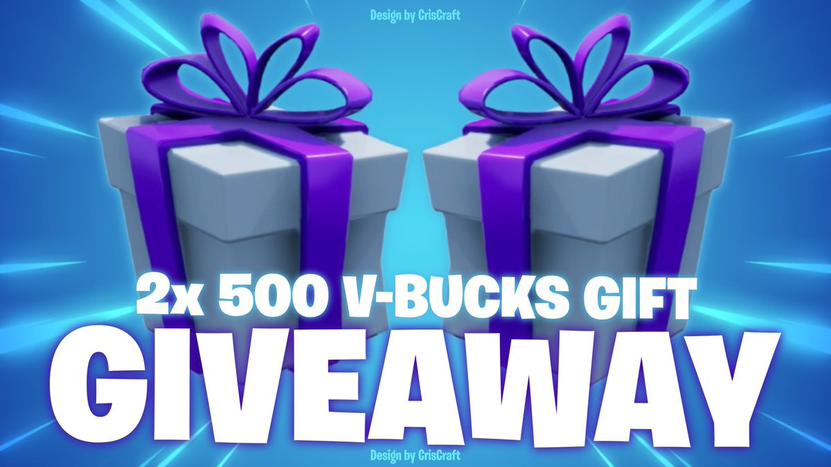 ✨2x 500 vbucks gift giveaway ✨
🎮2 Winners 🏆

To enter 🟰
————
✅Follow Me, <a href="/Hurk01/">Code Hurk (Wishlist 📌)</a>, <a href="/kaiinux/">kai</a> &amp; <a href="/CrisCraft1304/">CrisCraft</a>
Like &amp; Repost ♥️♻️
Tag Some Friends 🫂
&amp; 
Comment what you’re wanting! 📝
————
Ends in 48 Hours ⏰
