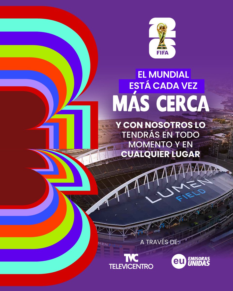 TN5Telenoticias's tweet photo. ⚽🌍 El Mundial se siente cada vez más cerca. ⏳🔥
Y con nosotros lo vivís en todo momento y desde cualquier lugar, a través de Televicentro y Emisoras Unidas 🙌
#RumboAlMundial #DeportesTVC #Televicentro #EmisorasUnidas https://t.co/TIjhvVV4kA