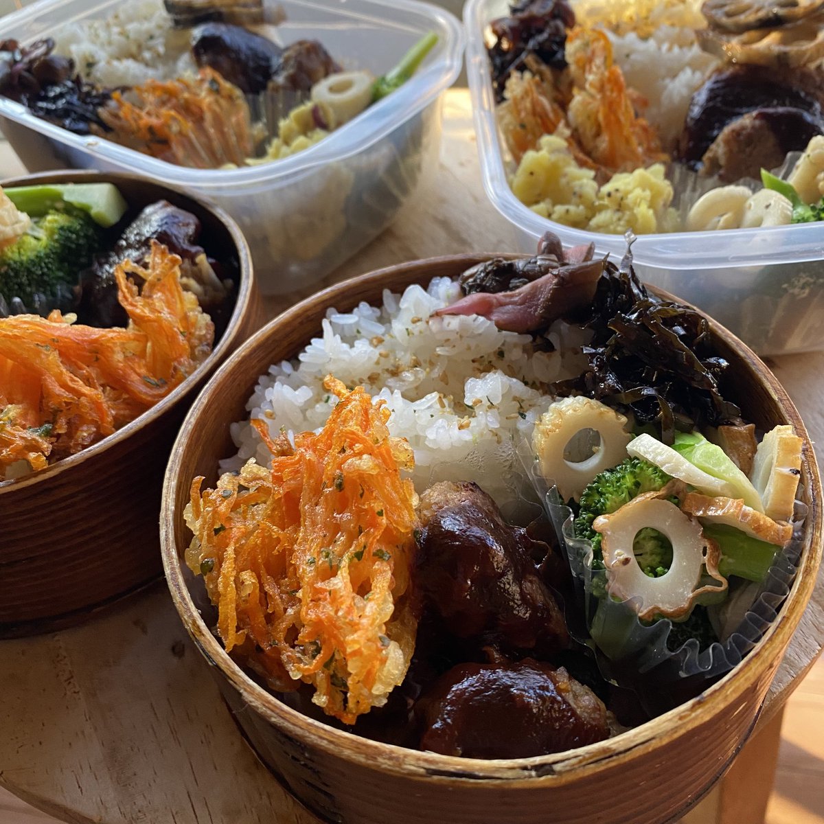 a_l_o_t_a_n's tweet image. #お弁当記録
#曲げわっぱ弁当
#lunchbox

くしゅん
くしゅん
くしゅん