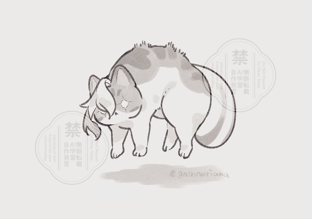 やんのか🌧️🐱 （再掲）
