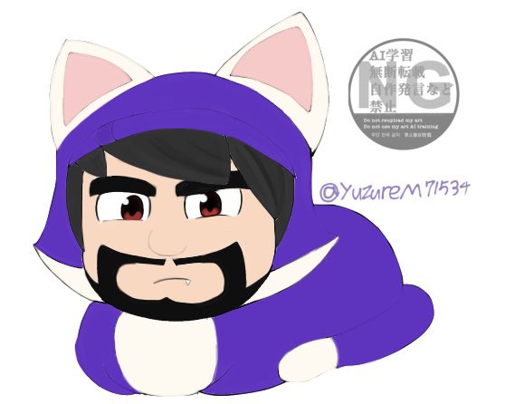 今日猫の日か 前に描いた猫34を再掲しとこ #猫の日 #smg4fanart