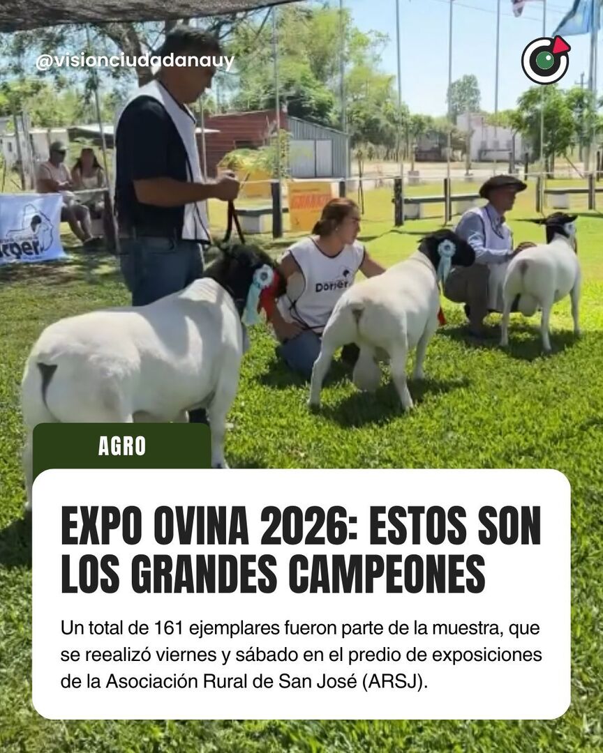 🥇 La 8ª Expo Ovina de San José, organizada por la Asociación Rural de San José, se realizó este viernes y sábado en el predio de exposiciones de la institución, con la participación de 46 cabañas y 161 ejemplares. 

En la presente jornada se llevaron a … instagr.am/p/DVChXUGEkGL/