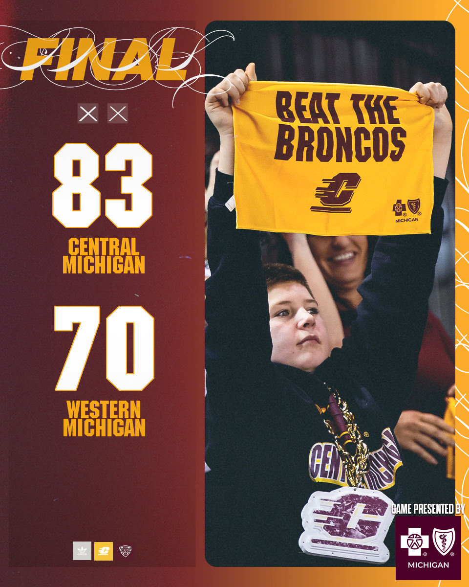 CMU > WMU

#FireUpChips🔥⬆️🏀