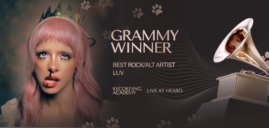 LUV VENCE #GRAMMYs de Best Rock/Alternative Artist