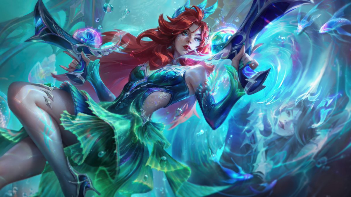 KatScriptlol's tweet image. We need these mermaids in League PC