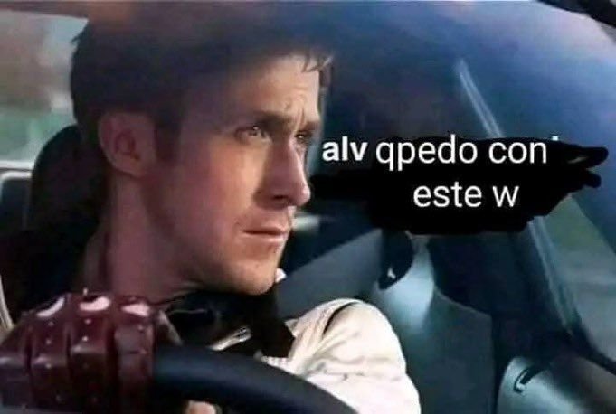 así siento que me ve la gente que no me sigue cada vez que me funan las gringas