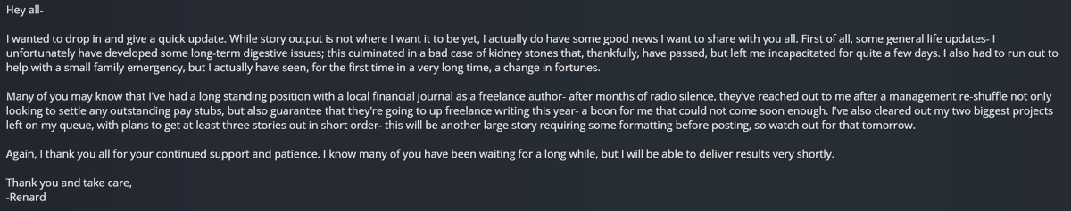 Renard, the most tired writer tweet media