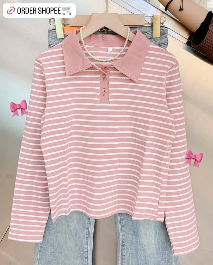 chitatomie's tweet image. 🌷 Polo Stripe Premium🌷
✧⁠*⁠。Classic stripes for a casual, effortless look

– a thread