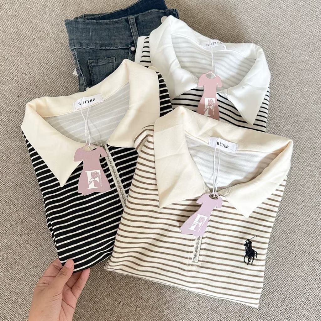 chitatomie's tweet image. 🌷 Polo Stripe Premium🌷
✧⁠*⁠。Classic stripes for a casual, effortless look

– a thread