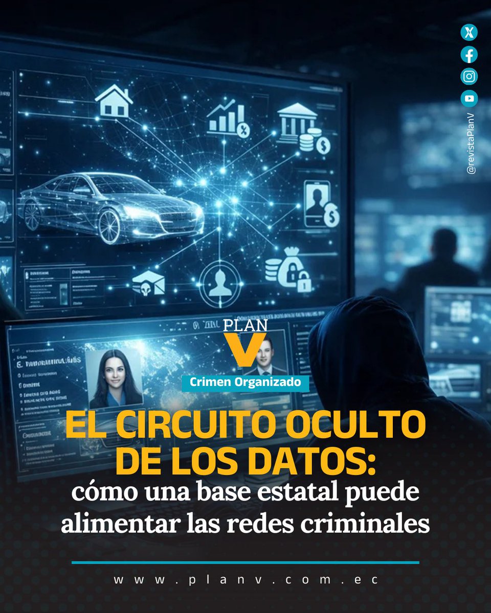 #CrimenOrganizado | Las organizaciones delictivas contemporáneas operan con información. Seleccionan víctimas, segmentan objetivos y planifican operaciones. Acceder a una base de datos vehicular estatal les permite identificar propietarios de vehículos de alta gama, ubicar