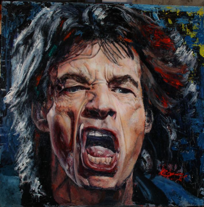 markcourage's tweet photo. Art of the Day! "Mick Jagger". Buy at: https://t.co/aVPXUutMfW https://t.co/vs8ZKZrxrd
