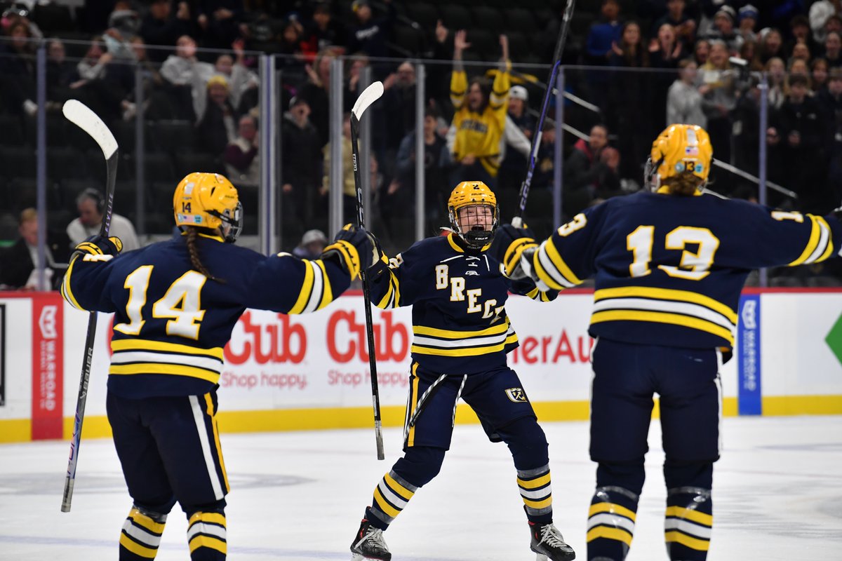 LetsPlay_Hockey's tweet photo. Congratulations to your Class A State Champions: the Breck Mustangs.

The Mustangs claim their first title since 2018 and their fifth in program history with a 4-1 win over Warroad. 

Freshman goaltender Clara Milinkovich was outstanding, stopping 37 shots, and Mackenna Schlieman scored twice to lead the Mustangs, who also got goals from Molly Larson and Ashley Babbitt.

Jaylie French scored the lone goal for Warroad, who played well and were in search of their fourth title in five years.  

MSHSL Game Recap: https://t.co/jPmCV0JcGb

LPH Photos by @AJPhotographymn