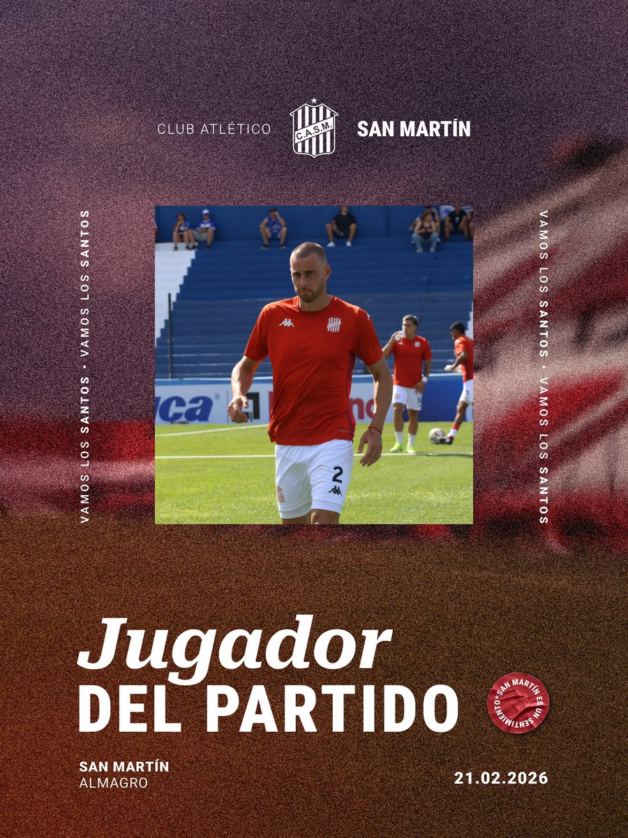 🔴⚪️ #PrimeraNacional

El jugador del partido 🇦🇹

Por los hinchas en nuestro canal de WhatsApp, Nicolás “Fosa” Ferreyra fue elegido como la figura del triunfo 1-0 ante Almagro.

⚽️ #VamosCiudadela