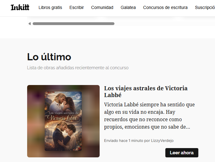LizzyVerdejo's tweet photo. Bueno ya pude incribir Los viajes astrales de Victoria Labbé en el concurso de @Inkitt  y solo queda esperar... Si quieren apoyarme pueden descargar la app de Inkitt y desde ahí leer y comentar cada capítulo. Estaré actualizando día por medio https://t.co/0gQaMIsQtN