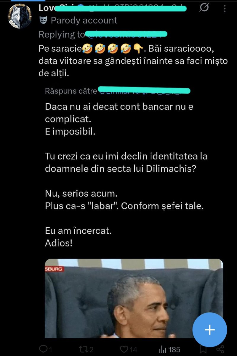 O să vă repostez de cate ori o sa ma repostati. Eu am incercat! Atât s-a putut.

Vă pup doamna ____.